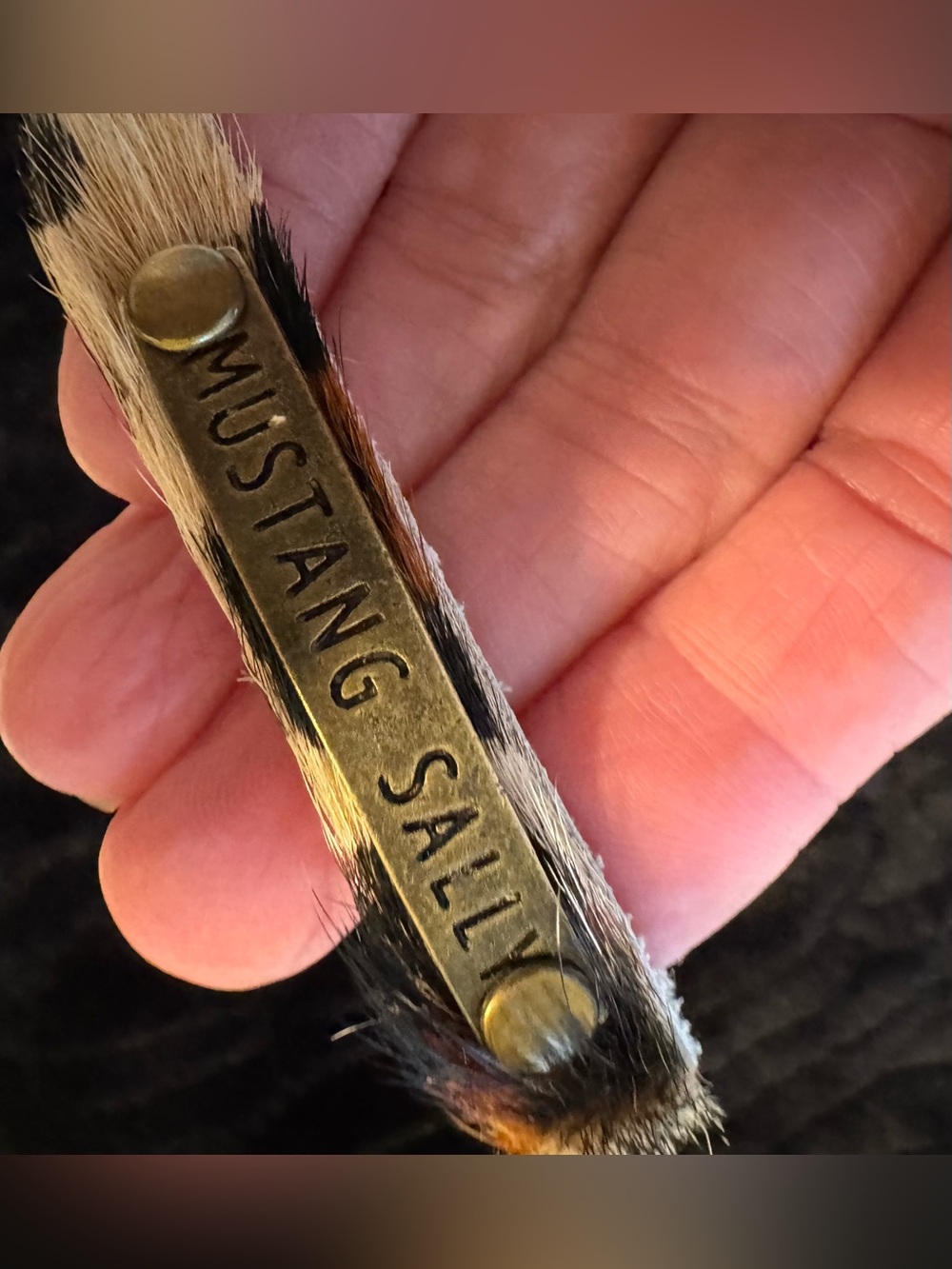 Mustang Sally calf hair bracelet